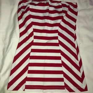 NWOT Bongo Strapless Striped Top